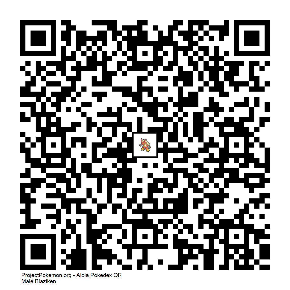 Cdigo QR de Blaziken